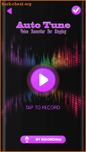 Auto Tune Voice Recorder For Singing screenshot