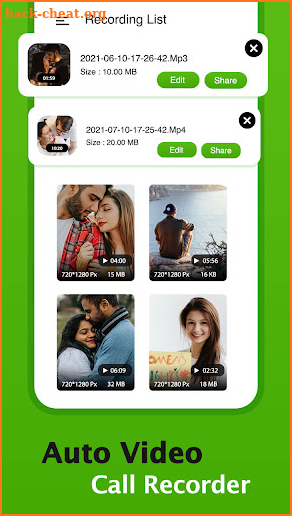 Auto Video Call recorder screenshot