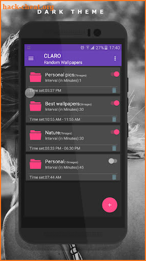Auto Wallpaper Changer (CLARO Pro) screenshot