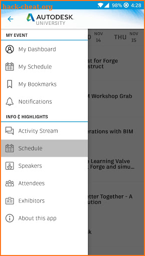 Autodesk University screenshot