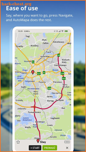 AutoMapa - GPS navigation, CB Radio, radars screenshot