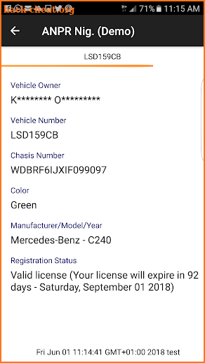 Automatic Number Plate Recognition App screenshot