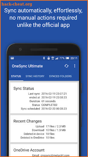 Autosync for OneDrive - OneSync screenshot