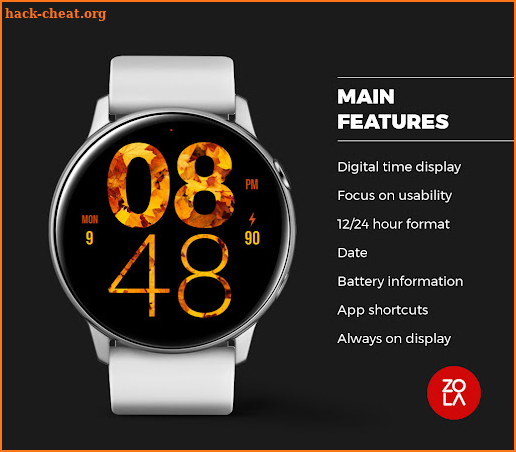 Autumn Large Watch Face screenshot