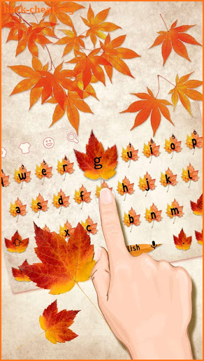 Autumn Maple Leaf Keyboard screenshot