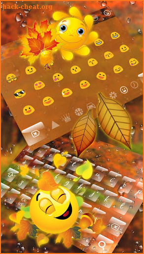 Autumn Maple Rain Keyboard screenshot