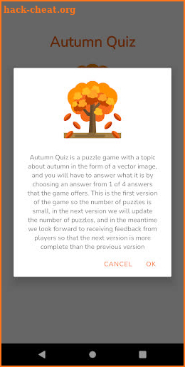 Autumn Quiz screenshot