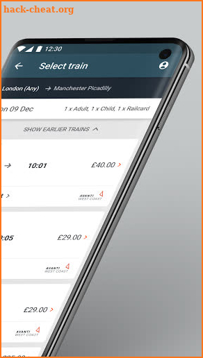 Avanti West Coast - Book Cheap Train Tickets screenshot