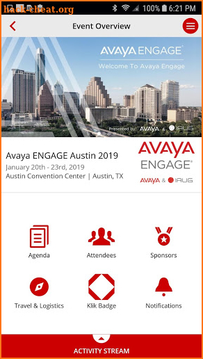 Avaya CX screenshot