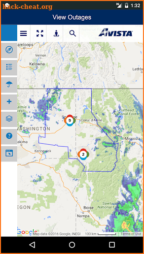 Avista Outage Mobile App screenshot