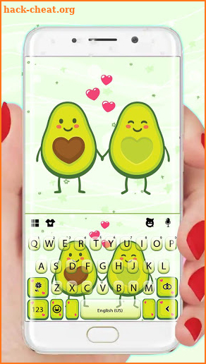 Avocado Love Keyboard Theme screenshot