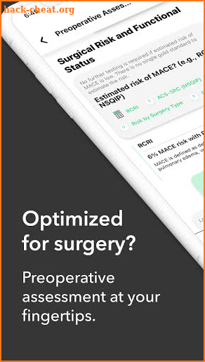 avoMD: Preoperative eval screenshot