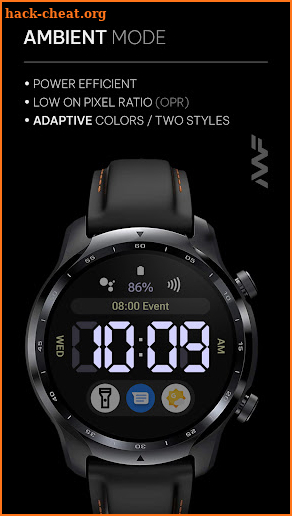 Awf Big Digital - Wear OS face screenshot