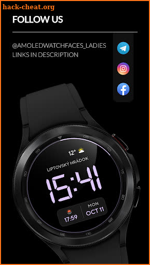 Awf Digital 1 - watch face screenshot