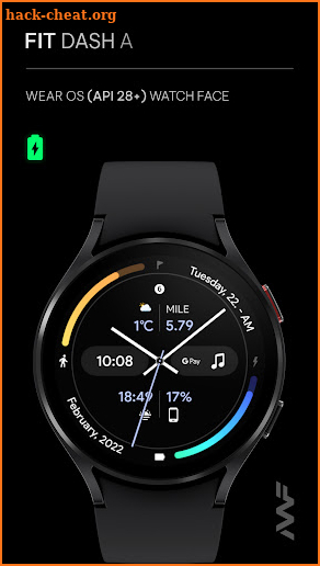 Awf Fit Dash [A] - watch face screenshot