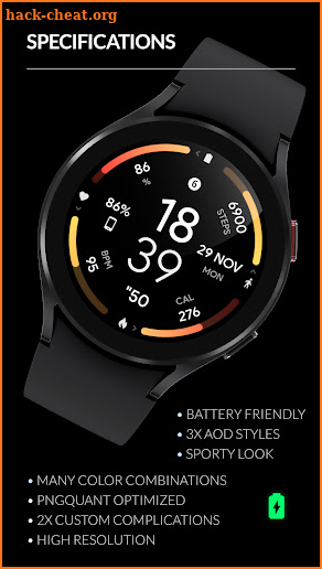 Awf Infograph - watch face screenshot