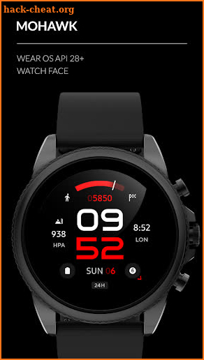 Awf Mohawk - watch face screenshot