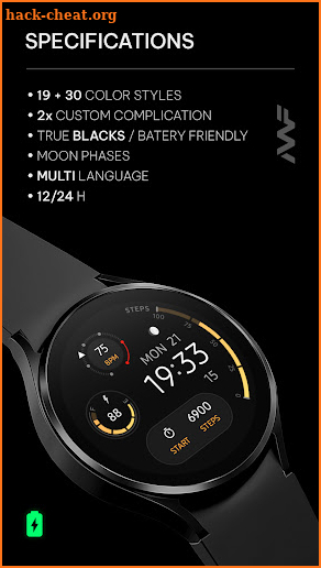 Awf n-Digital 2 - watch face screenshot