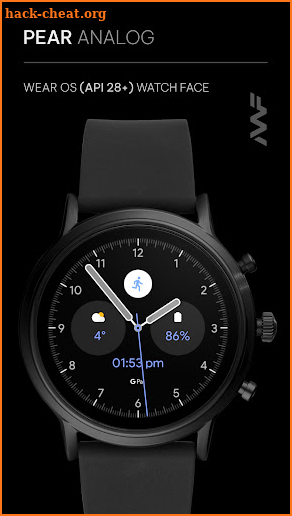 Awf Pear Analog - watch face screenshot