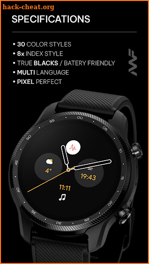 Awf Pear Analog - watch face screenshot