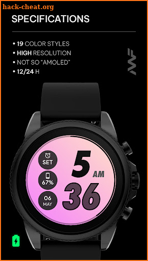 Awf RUN 4 - watch face screenshot