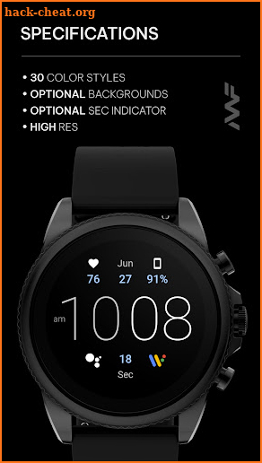 Awf Simple Digital - watchface screenshot