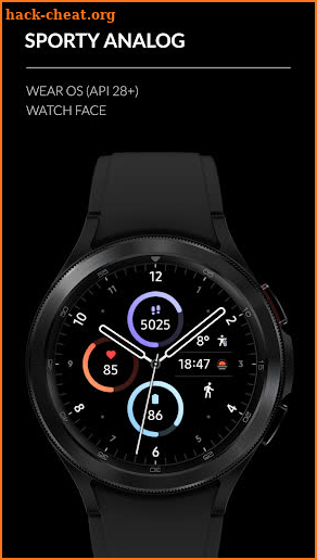 AWF Sporty Analog - watch face screenshot