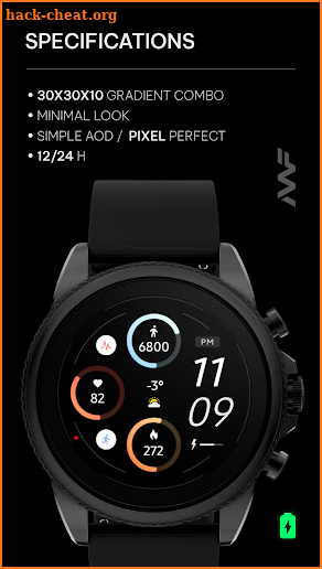 Awf Sporty Digital - watchface screenshot