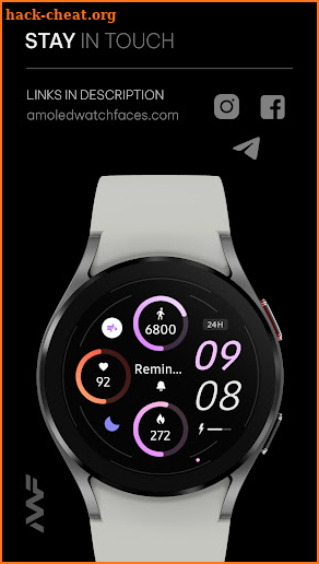 Awf Sporty Digital - watchface screenshot