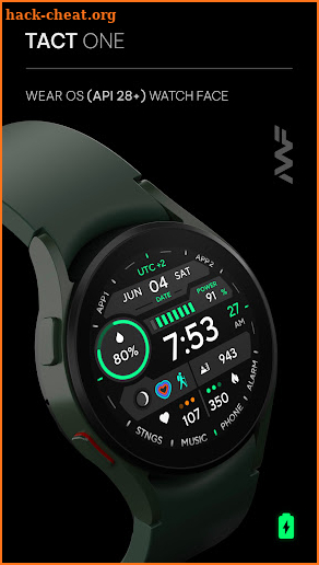 Awf TACT ONE - watch face screenshot