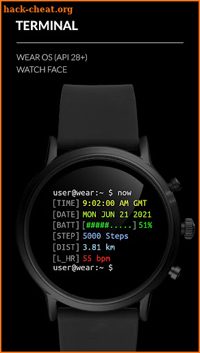 Awf Terminal - watch face screenshot