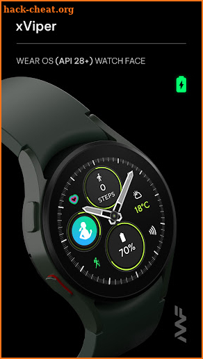 Awf xViper - WearOS watch face screenshot