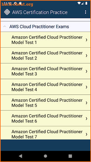 AWS Certification Practice screenshot