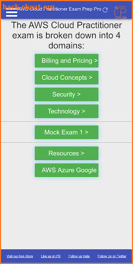 AWS Certified Cloud Practitioner Exam Prep CCP PRO screenshot