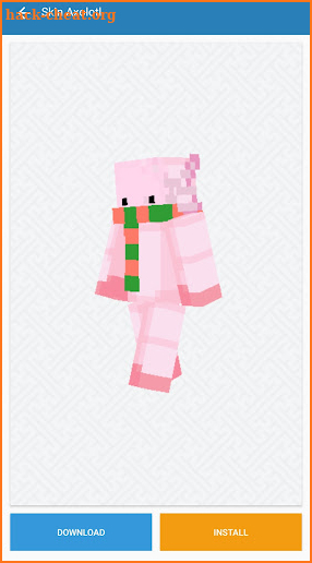 Axolotl Skins PE Minecraft screenshot