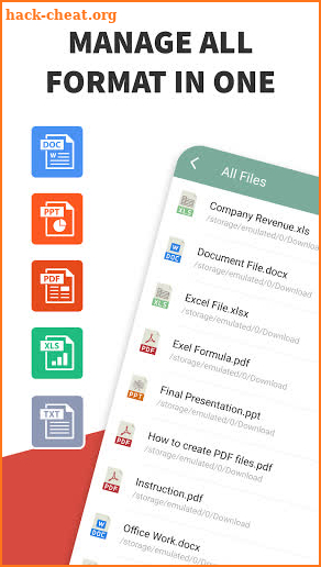 AZ Document Reader - word, excel, PDF Reader screenshot