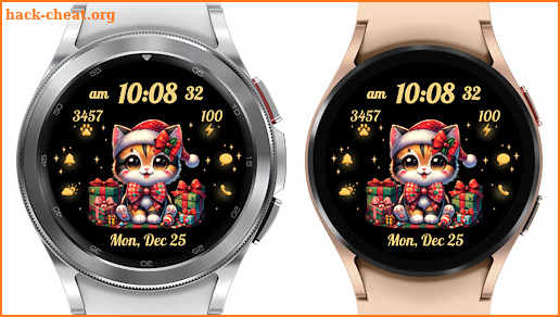 AZ269 Christmas Cat Watch Face screenshot