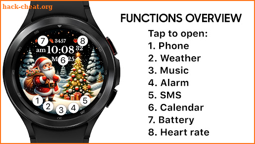 AZ280 Santa Claus Watch Face screenshot