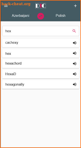 Azerbaijani - Polish Dictionary (Dic1) screenshot