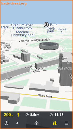 AzNav Offline GPS navigation screenshot