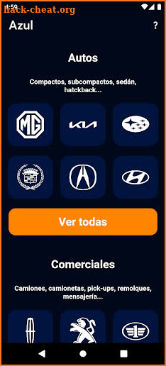 Azul - Precios de autos screenshot