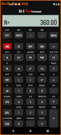 BA II Plus - Professional screenshot