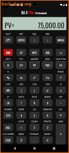BA II Plus - Professional screenshot