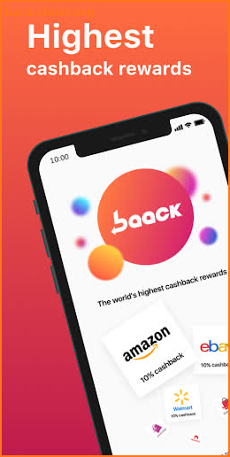 Baack: cashback on purchases screenshot