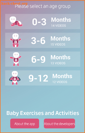 Baby Exercises and Activities - Baby Development screenshot