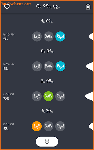 Baby Feeding - Simple feed tracker and timer screenshot