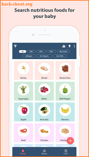 Baby Led Weaning: Meal Planner & Nutrients Tracker screenshot