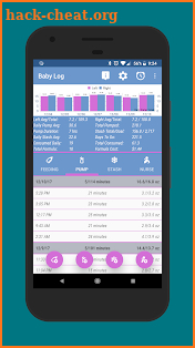 Baby Log + Stash Tracking screenshot