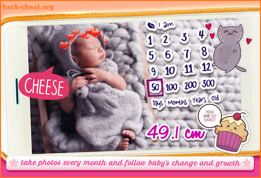 Baby Photo Editor Month by Month screenshot