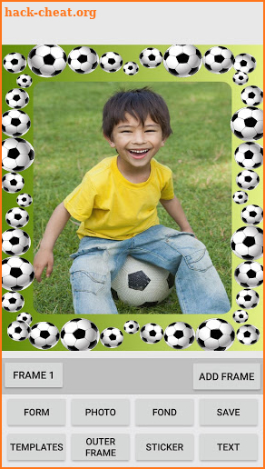 Baby photo frames maker screenshot